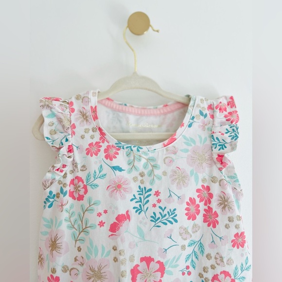 Tommy Bahama Floral and Light Blue Kids Dress - Girls 4T - Picture 4 of 8